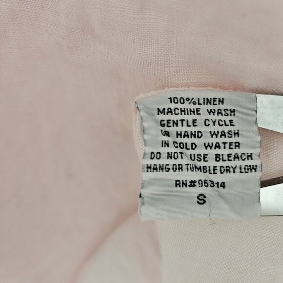 Luna Luz Linen Pink Pocket Dress Womens Size Small Sleeveless Lagenlook# 746 - Picture 7 of 15
